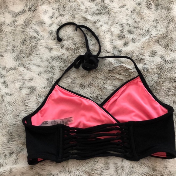 A black Pink Victoria Secret wrap bathing suit - Picture 2 of 2
